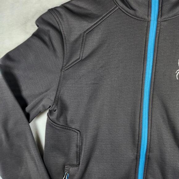 Spyder Full Zip Jacket Mens Gray Size Small Active Outdoors - Picture 2 of 10
